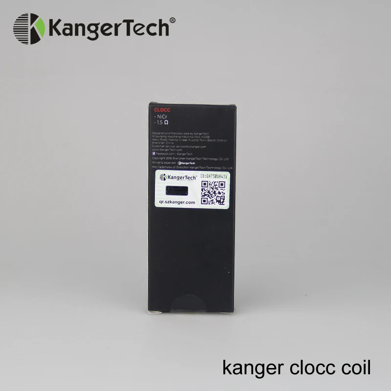 100 шт./лот оригинальная катушка Kangertech CLOCC 0.5ohm SS316L 0.15ohm Ni200 1.0ohm сменная катушка для атомайзера Kanger Cltank