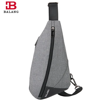 

BALANG Fashion Chest Pack Bags Crossbody Casual Sling Bag Lightweight Shoulder Messenger Bags for Men Unisex Waterproof Oxford