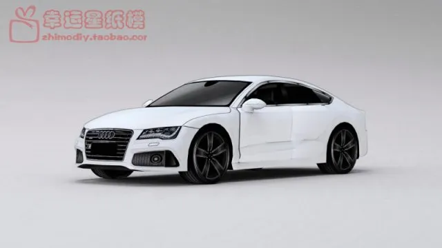

RS7 Sports Car 3D Paper Model DIY Handmade Paper Die