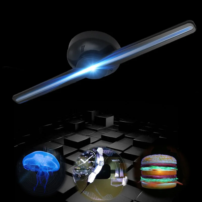 Wifi function supports 7 formats 3D fan holographic projector air imaging LED display fan advertising light APP control Wifi function supports 7 formats 3D fan holographic projector air imaging LED display fan advertising light APP control