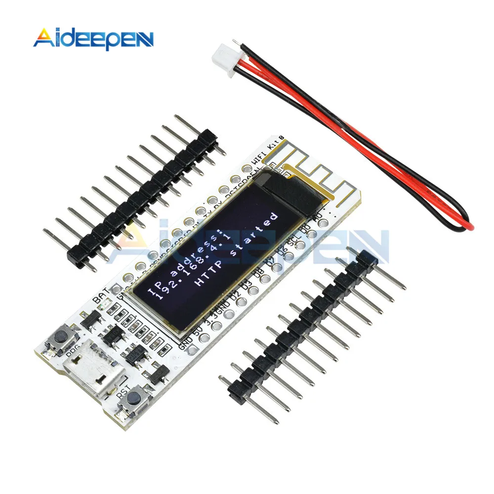 

ESP8266 WIFI Chip 0.91 inch Wireless WIFI Kit 8 Development Board CP2014 32Mb Flash ESP 8266 Module Board PCB for Arduino