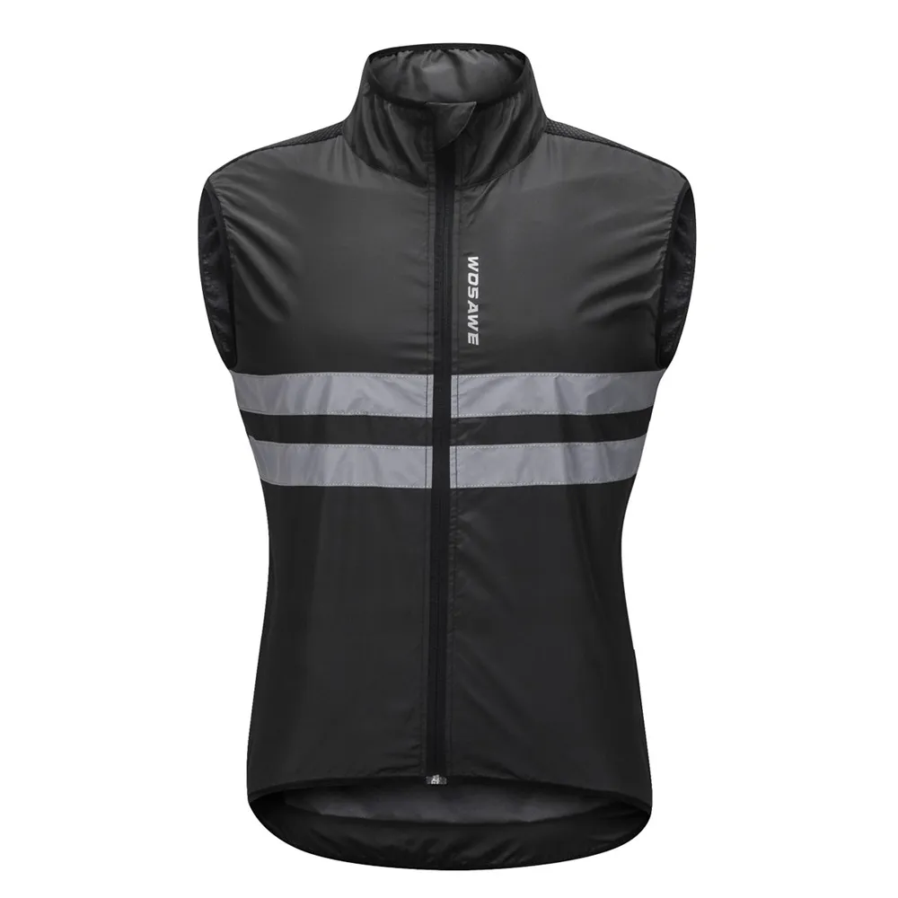 WOSAWE Cycling Vest Sleeveless Tight Jersey Maillot Reflective Windbreaker High Visibility MTB Bike Clothing Bicycle Safety Vest WOSAWE Cycling Vest Sleeveless Tight Jersey Maillot Reflective Windbreaker High Visibility MTB Bike Clothing Bicycle Safety Vest