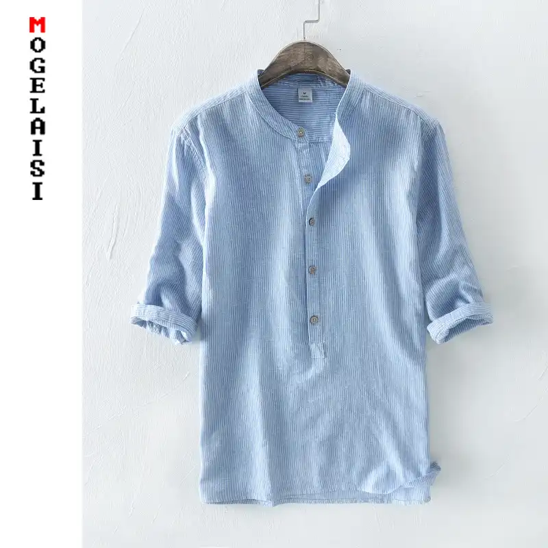 camisas para hombre manga tres cuartos