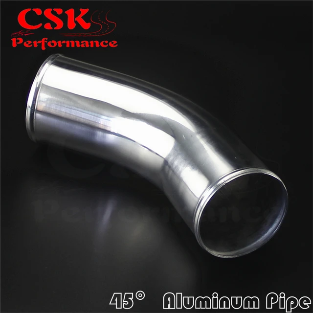 45 Degree 76mm 3" inch Aluminum Intercooler Intake Pipe Piping Tube