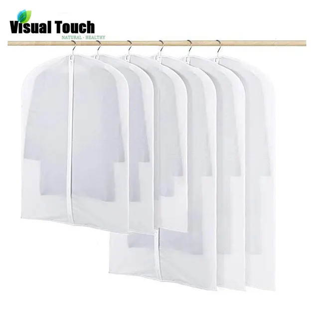 Garment Bag Clear Dust Proof Cover Protector Covers Full Zipper Garment Bag Clear Dust Proof Cover Protector Covers Full Zipper Dustproof Closet Bags For