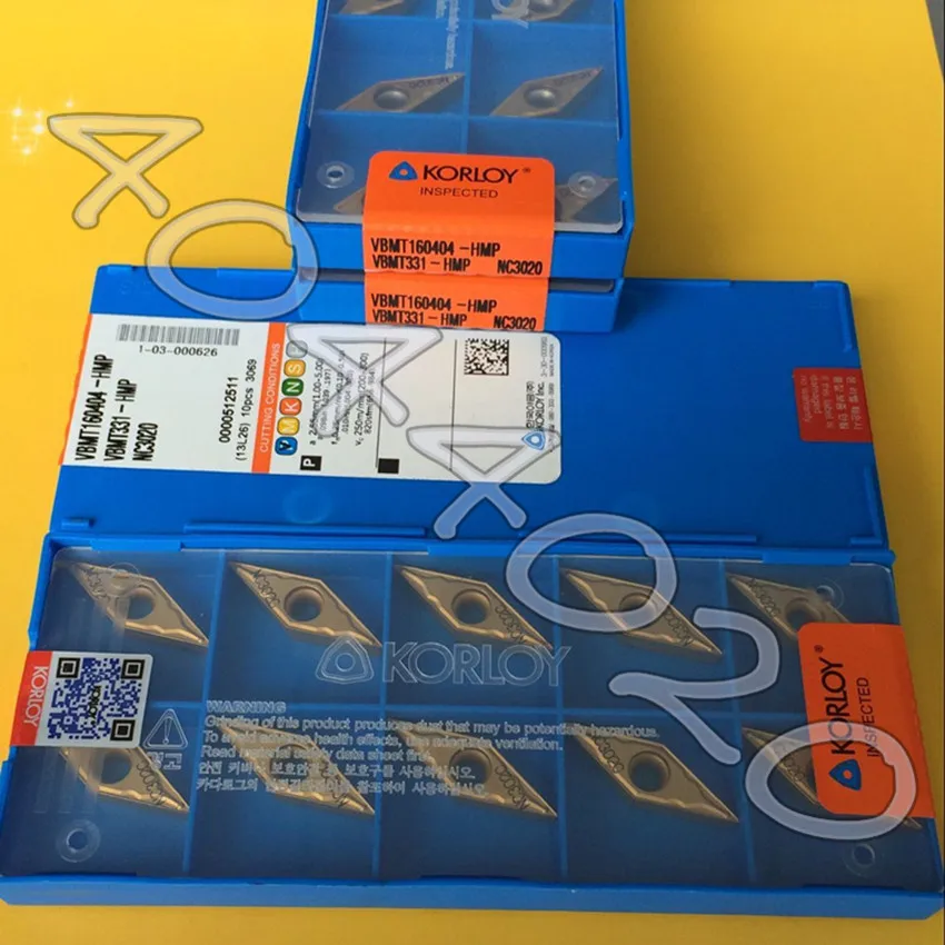 

VBMT160404-HMP NC3020 VBMT331-HMP NC3020 10pcs/box KORLOY New original Carbide blade