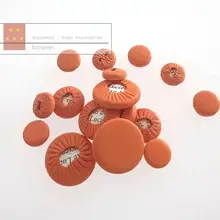 2 комплекта = 34 шт. Роскошные оранжевые кожаные подушки для кларнета деревянный духовой инструмент запчасти для ремонта