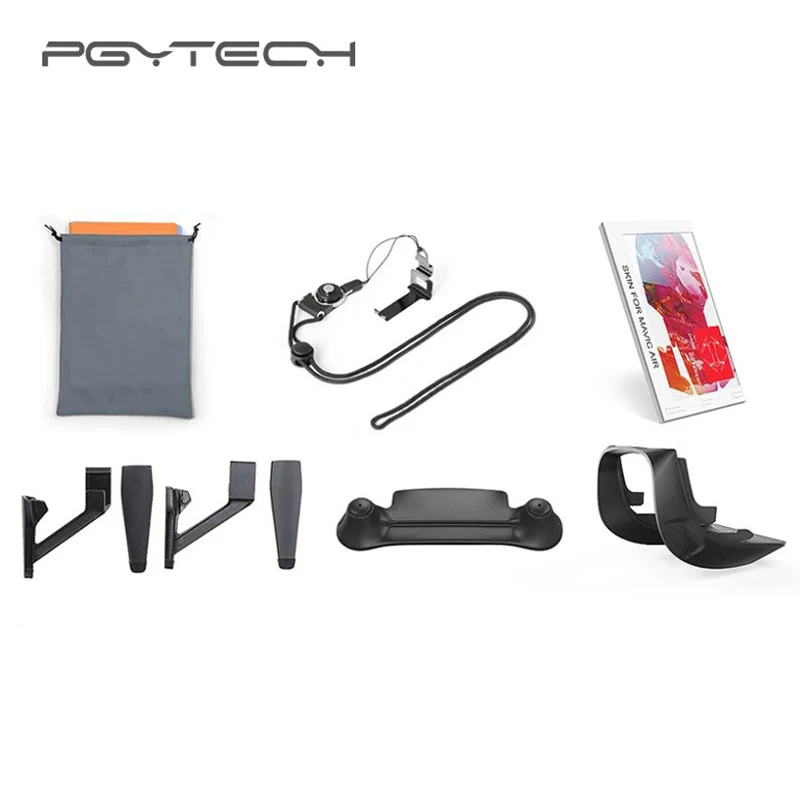 

PGYTECH Landing Gear Extensions Landing Pad Lens Hood Remote Controller Clasp Skin 5 In 1 Accessories Combo for MAVIC AIR
