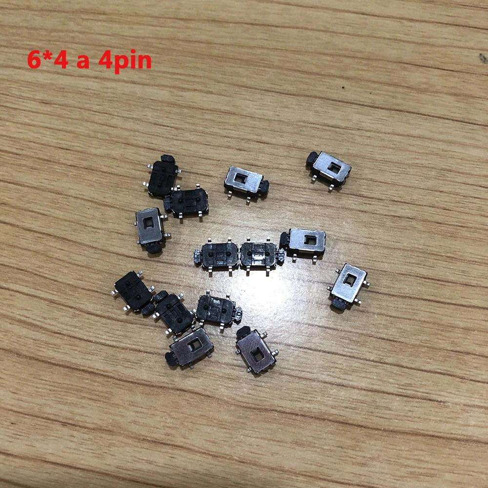 

OkeyTech 2PCS/LOT Car Accessories 6*4 Panel PCB Momentary Tactile Tact Push Button Micro Switch 4 Pin Light Touch 6x4mm