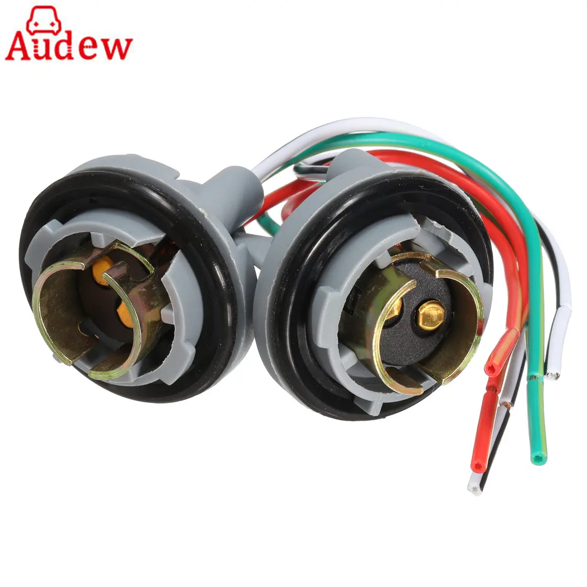 2pcs 1157 BAY15D Turn Light Brake Bulb Sockets Wire Harness Plug Useful