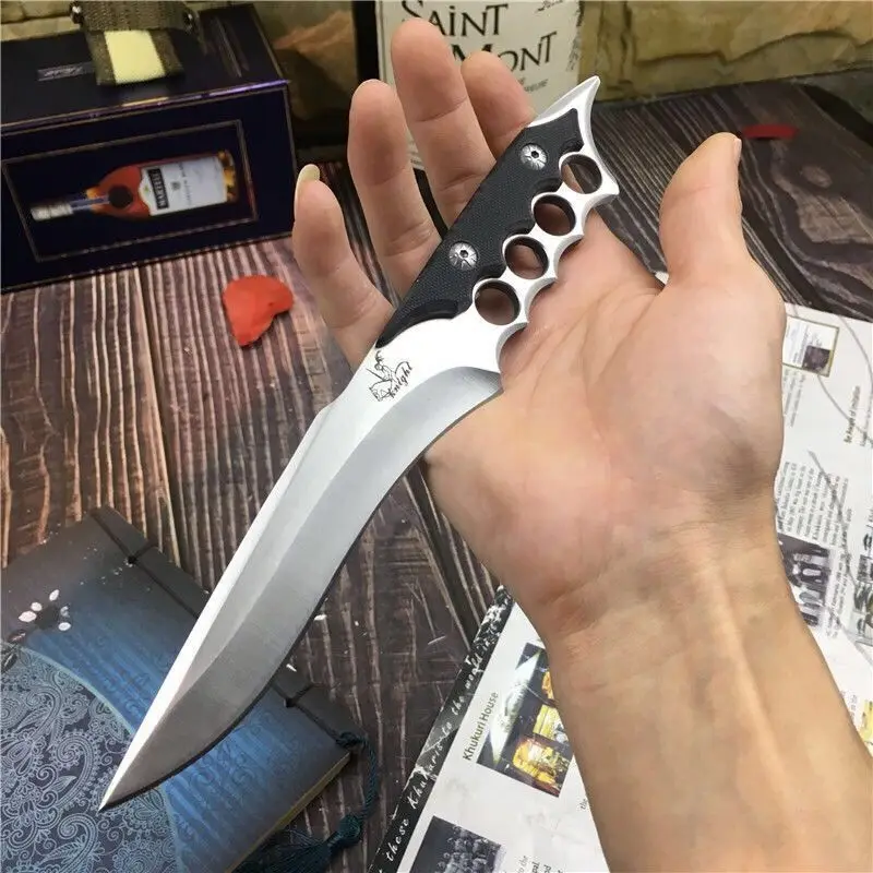 Military Tactical Knife Outdoor Practical Hunting Camping Tanto Rescue Fixed Blade Knives Combat self defense Defensive Knifes