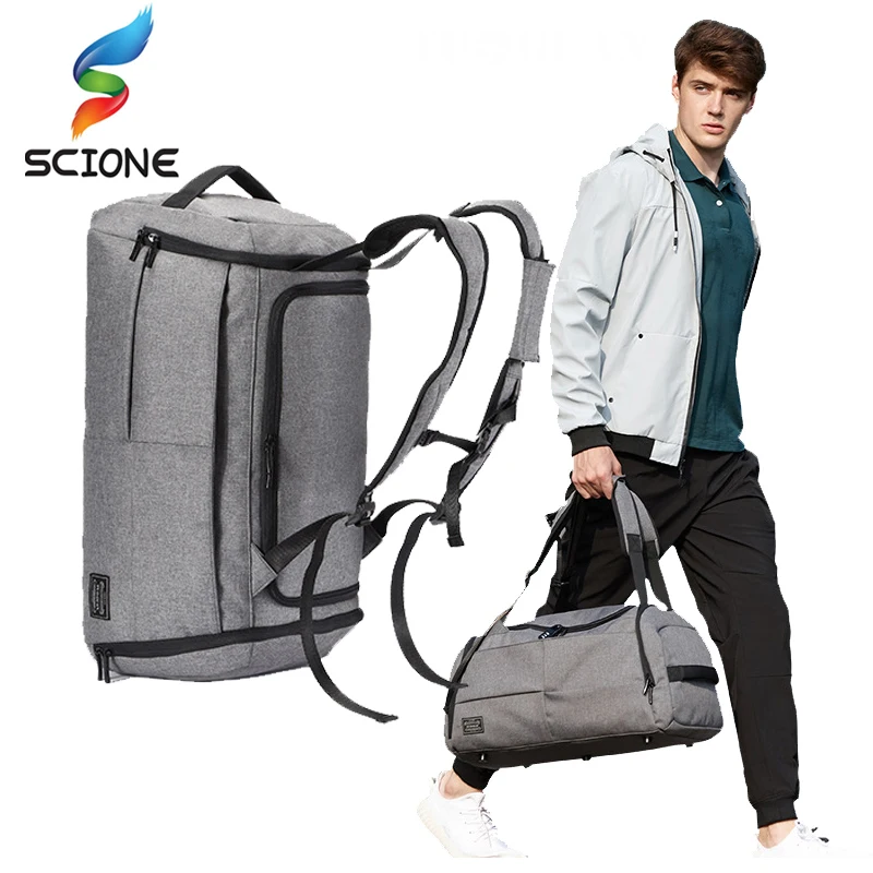 Hot Men Multi function Sports Gym Bag Large Capacity Travel Handbag Male Outdoor Basketball Training Crossbody