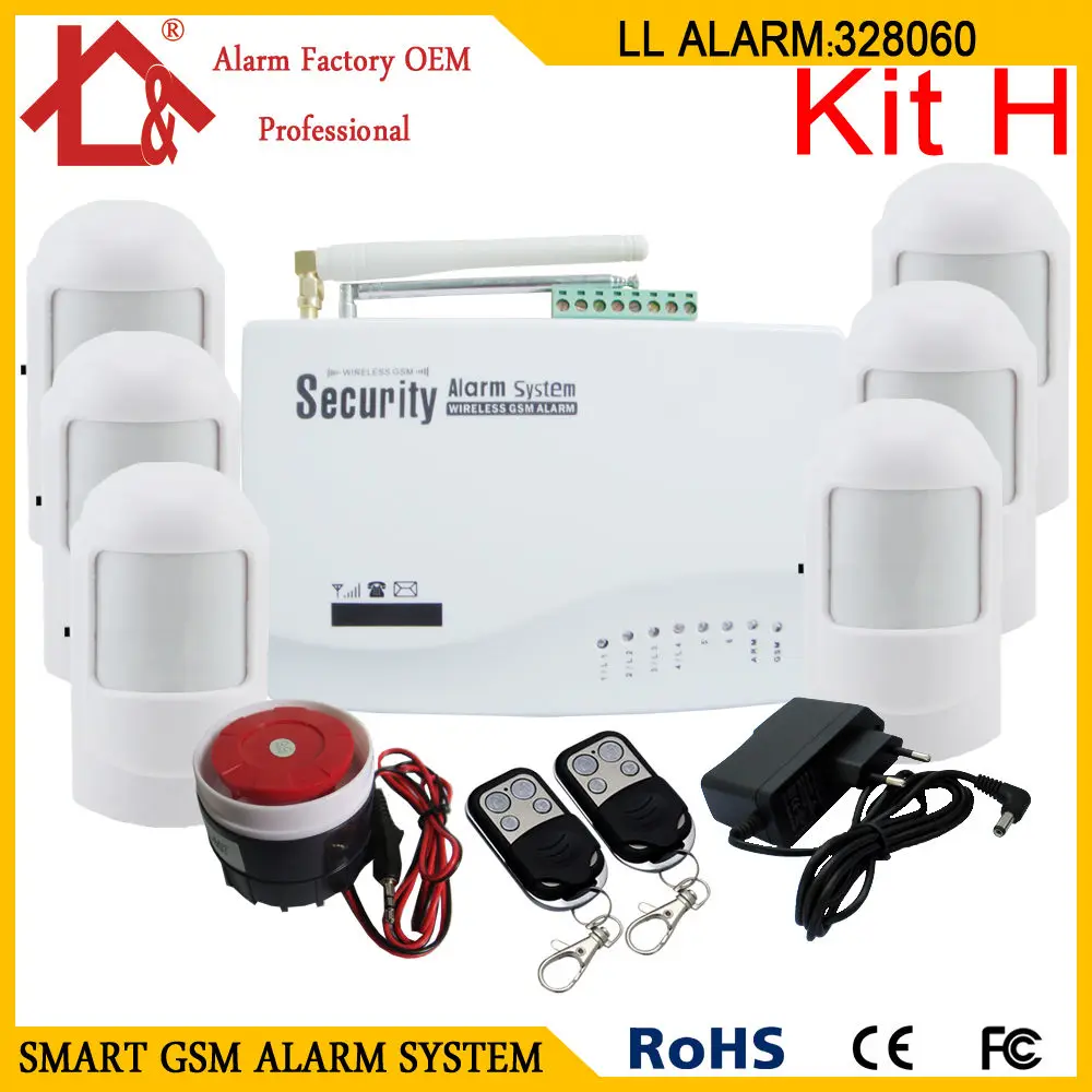 Tri band Wireless GSM Alarm System Home Voice Security System Dual