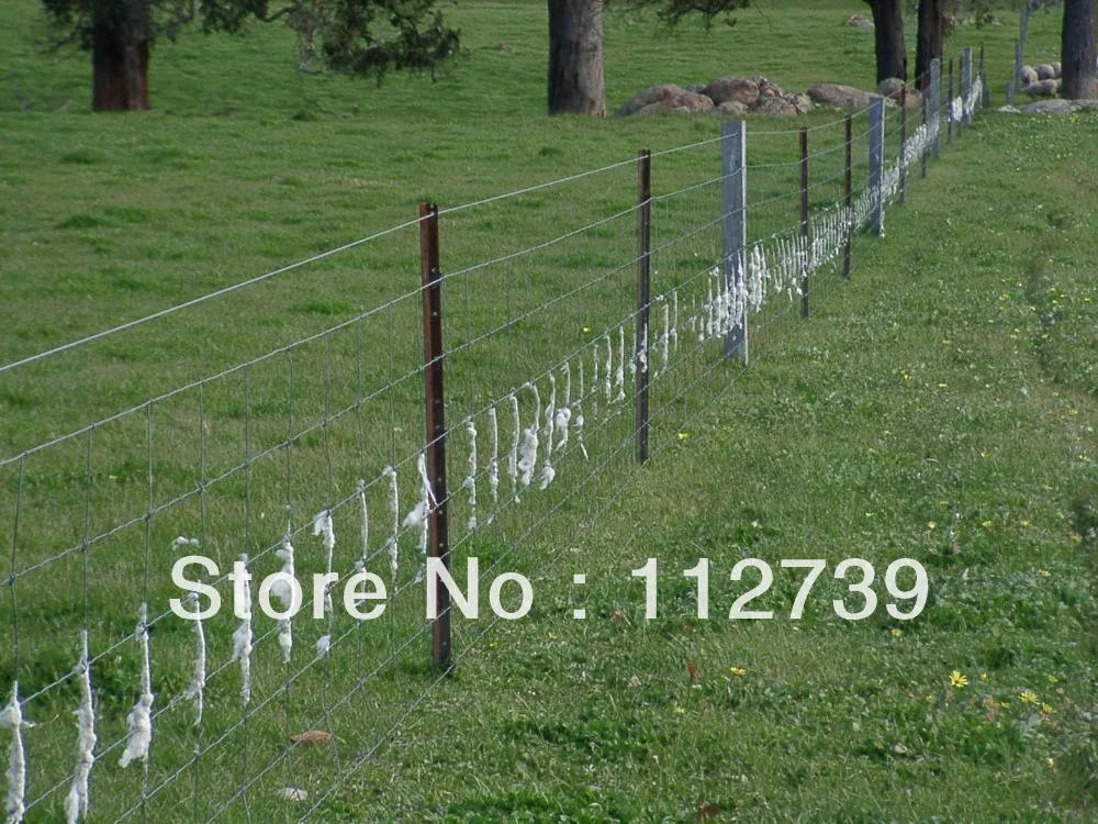 Round Post 32mm*1.5mm, Hot dipped Galvanized Field Fence, Height 1.2m, Length 50m, Iron Wire on