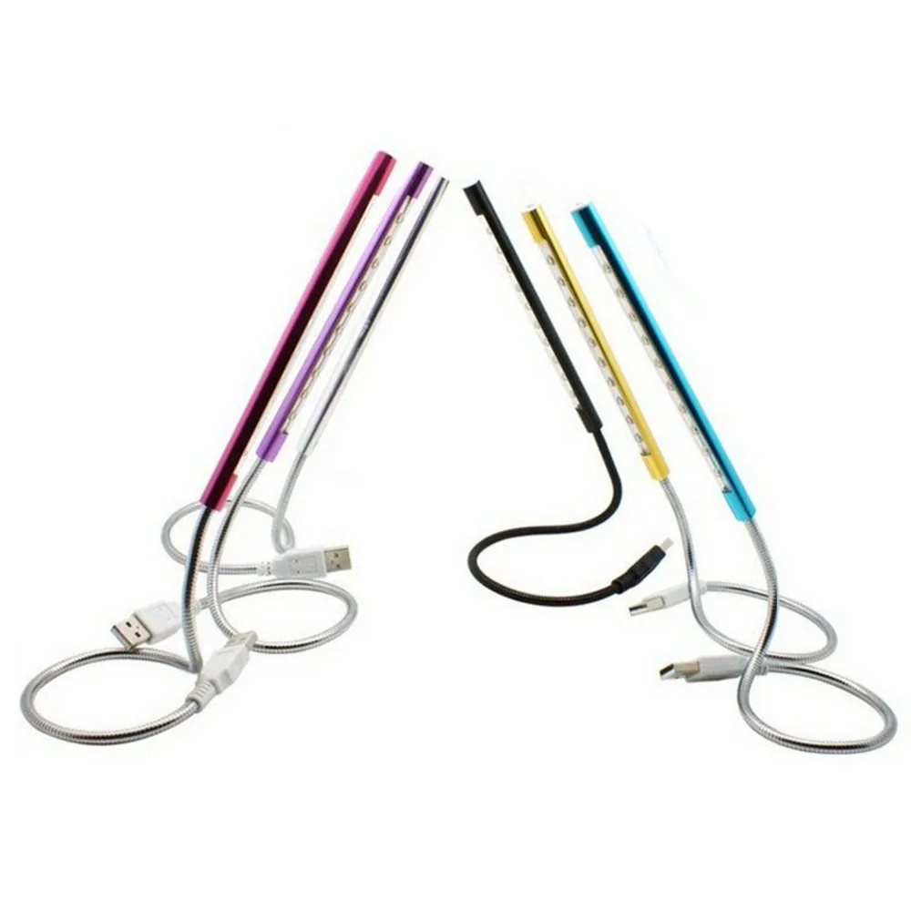 

USB Keyboard Light Flexible and Adjustable Desk Lamp Ultra Bright 10 LEDS Portable Mini USB Led Lamp for PC Laptop Computer