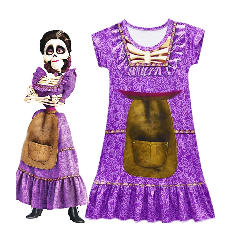 

Summer Baby Girls Clothing Movie COCO Party Dress Princess A-Line Dresses Kids Cosplay Costume Children Christmsa Party Costume