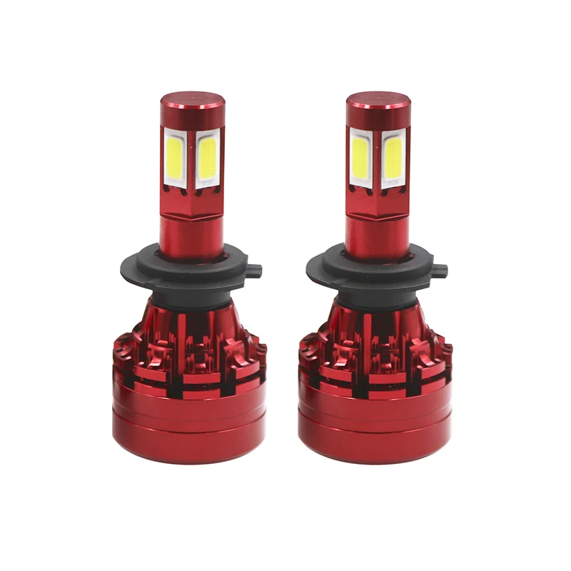 

2PCS H7 6000K LED Super Bright 4-Sides Car LED Headlight Kit White