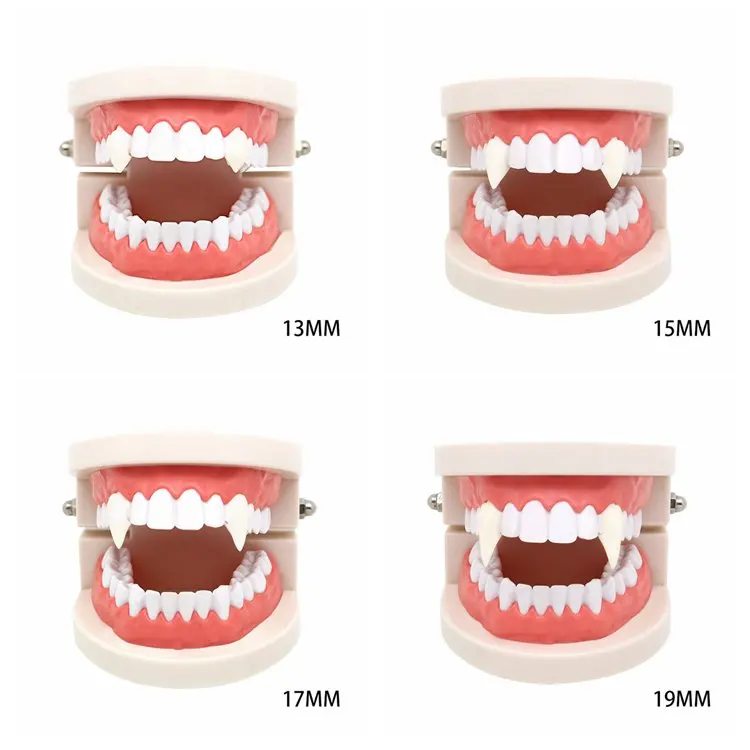 Taoup 2 шт. Косплей зубы Вампира Клыки протезы реквизит зомби ужас костюм Хэллоуин аксессуары вечерние украшения для взрослых