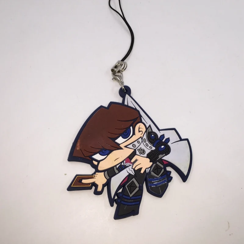 

1PCS Anime Yu-Gi-Oh! Rubber Keychain Race straps cosplay