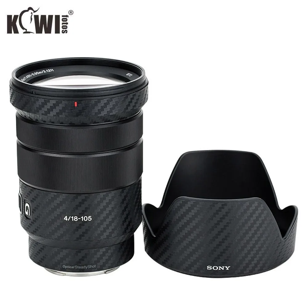 

KIWIFOTOS KS-SELP18105GCF Carbon Fiber Film For Sony E PZ 18-105mm f/4 G OSS Lens Camera decoration Lens Protection