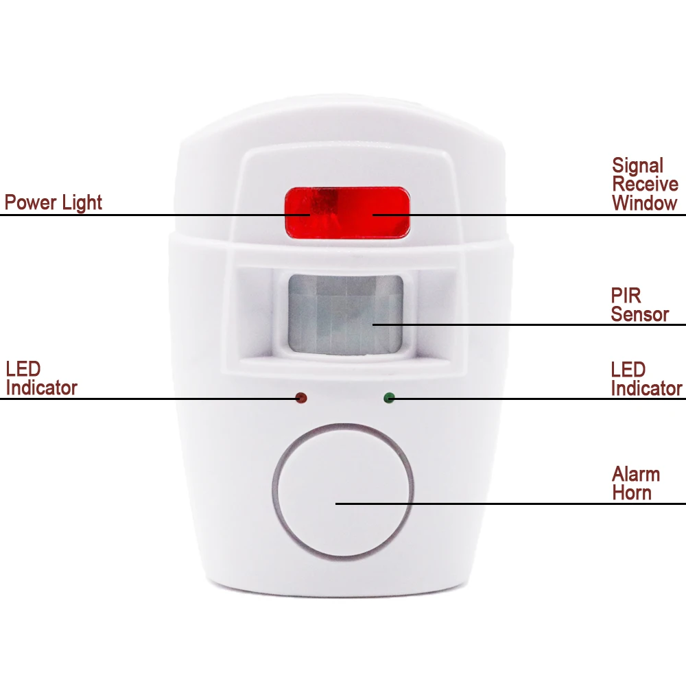 Домашняя безопасность PIR MP оповещение инфракрасный датчик Противоугонный детектор движения сигнализация монитор Беспроводная сигнализация+ 2 пульта дистанционного управления