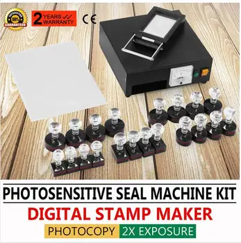 

Photosensitive Portrait Flash Stamp Machine Kit Self-inking Stamping Making