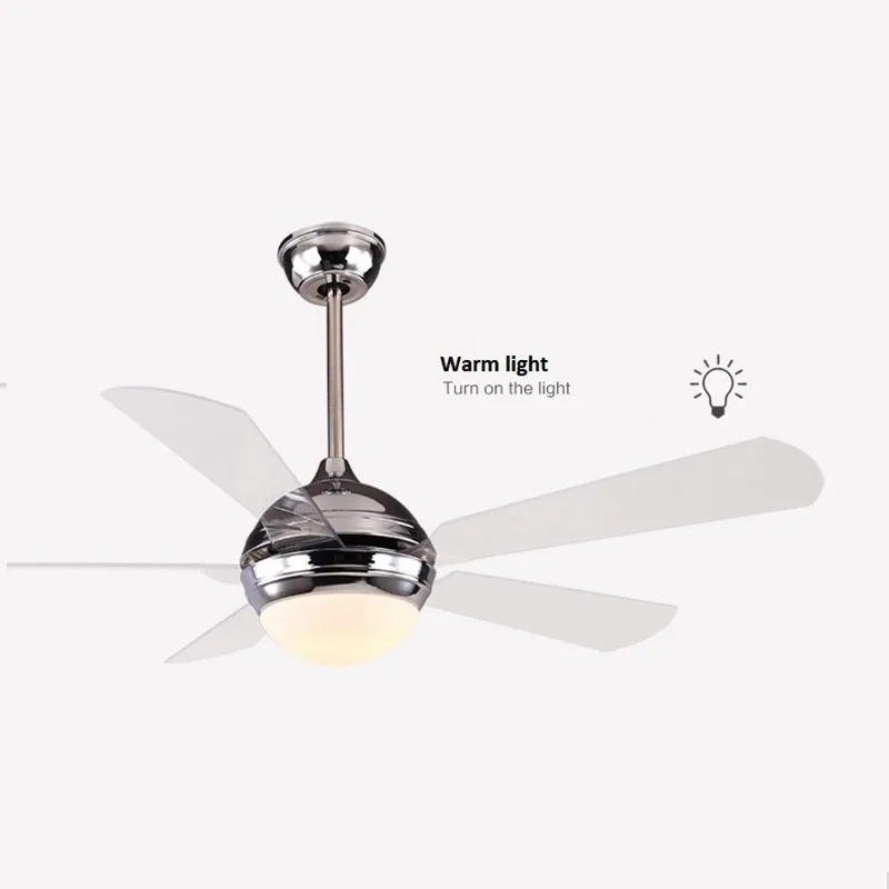 Lukloy Modern Minimalist Dc Frequency Conversion Ceiling Fan Light