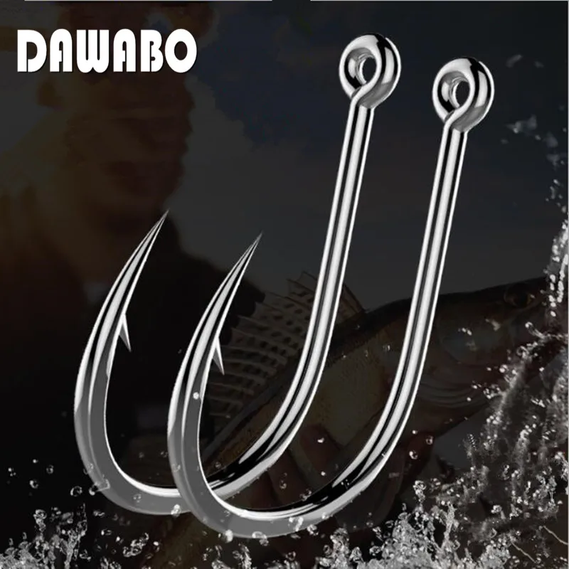 DAWOBO 200PCS 500Pcs/lot 3 12 High Carbon Steel Circle Owner Fishing Hooks Freshwater Fishhook