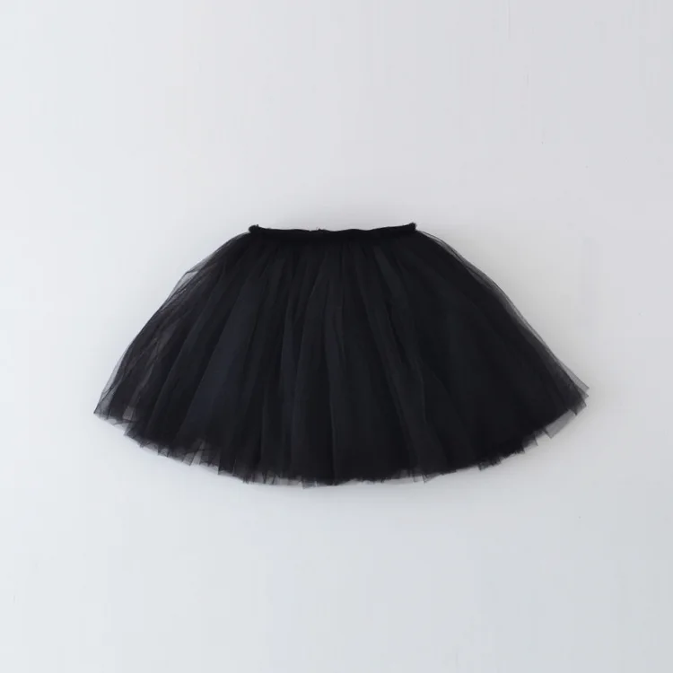 Фатиновая юбка-пачка для девочек от 1 года до 12 лет сетчатая газовая детская черная многослойная юбка-пачка для девочек Летняя короткая мини-юбка для малышей одежда для малышей