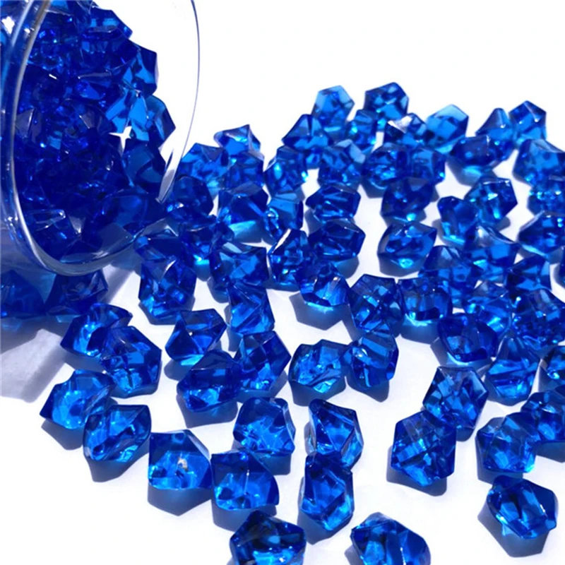 150 шт./пакет 11*14 мм акриловых кристаллов аквариума камень камни драгоценные камни дома ваза Свадебные украшения высокая прозрачность - Цвет: Dark Blue