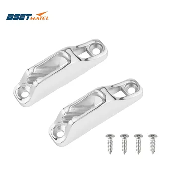 

2PCS Durable SS316l Boat Clam Cleat Rope Cleat Jam Cleat line cleat Boat Parts Hardware Sailing Kayak marine Accessories