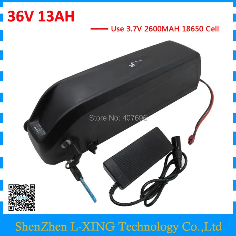 

36Volt Down tube Hailong battery 36V 13Ah 500W lithium electric bike battery with USB Port 15A BMS 42V 2A Charger
