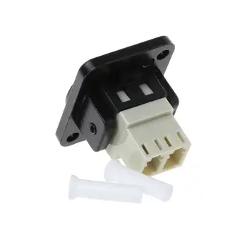 

RJ45 D-Type LC Optical Fiber Straight Connector Chassis Panel Mounting Socket Holder Extension Module Socket Jack-Modular CAT5E