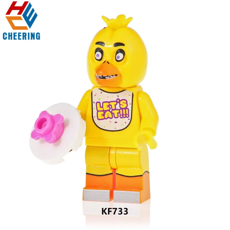 Single Sale Building Bricks Blocks Ballonboy Chica Colorful Freddy Foxy Spintraft Cartoon Movie Figures Toys For Children KF6071