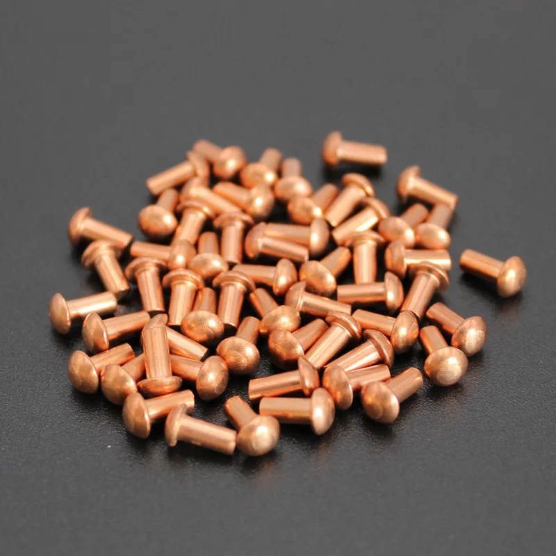 

2 x 12mm copper rivets Round head solid rivets Models, steam, Boiler