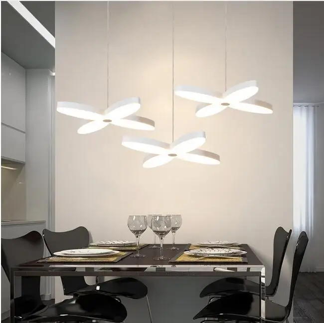 

3 heads modern pendant lamp creative three restaurants lighting LED four flower bar dining room pendant light ZA8266