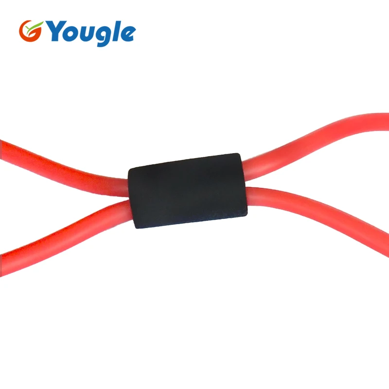 2 шт. 8 образный сопротивление контура группы tube for yoga фитнес пилатес тренировки