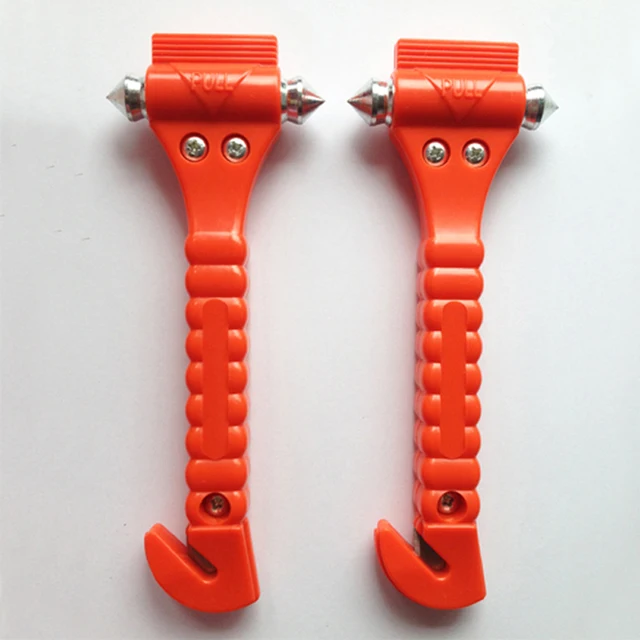 2PCS 2-In-1 Live-Saving Car Safety Hammer Seatbelt Cutter Window Breaker Emergency Escape Tool Auto Emmergency Hammer