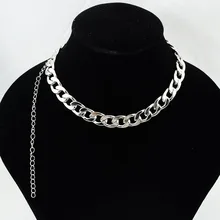 Unisexe acier inoxydable chaînes épaisses collier garçons filles gars Punk Rock personnalité sauvage Choker Hip Hop Street Rap cadeau colliers