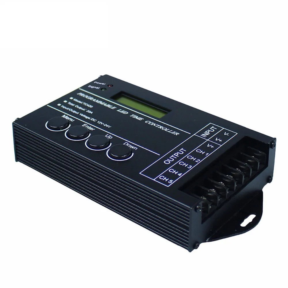 Программируемый RGB светодиодный контроллер времени диммер TC420 DC12V/24 V 5 каналов общий выход 20A общий анод программируемый