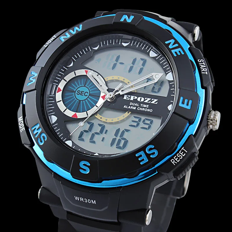 round face digital watch