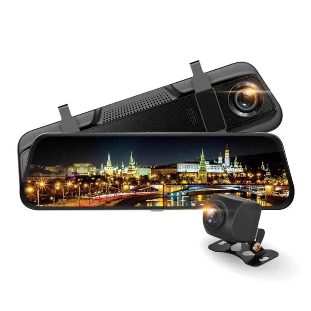 

2019 Dual Lens 10'' HD 1080p Car DVR Video Camera Recorder Dash Cam LCD G-Sensor