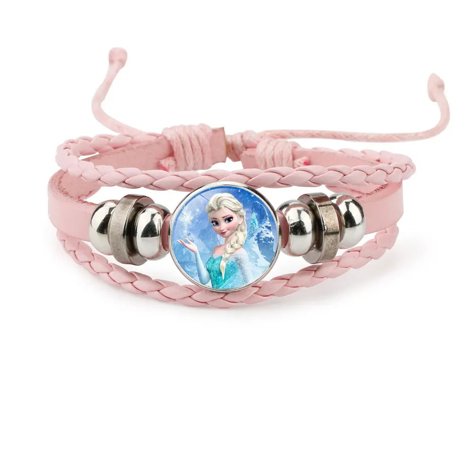 

Disney princess children cartoon bracelet Frozen Elsa lovely wristand girl gift clothing accessories bangle kid make up jewelry