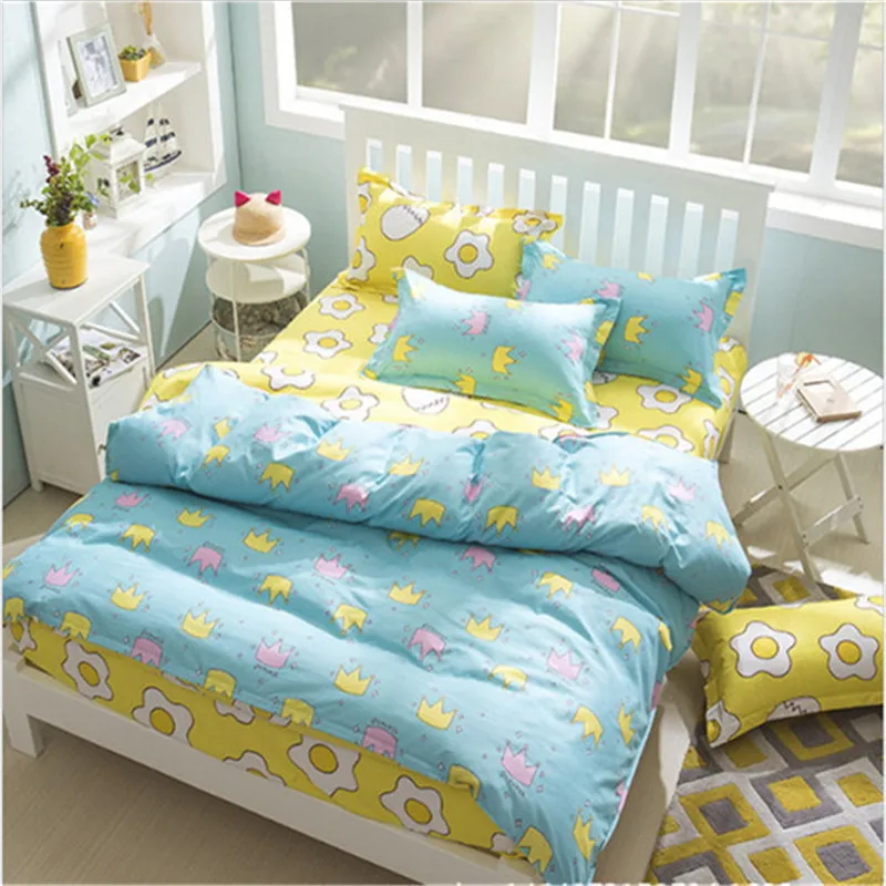 

luxury cartoon bedding High quality 3/4pcs 1pcs quilt cover/1pcs bed sheet/2pcs pillowcase free shipping