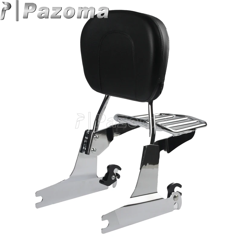 Sissy Bar per Harley Davidson Dyna Street Bob 2009-2017 portapacchi docking nero