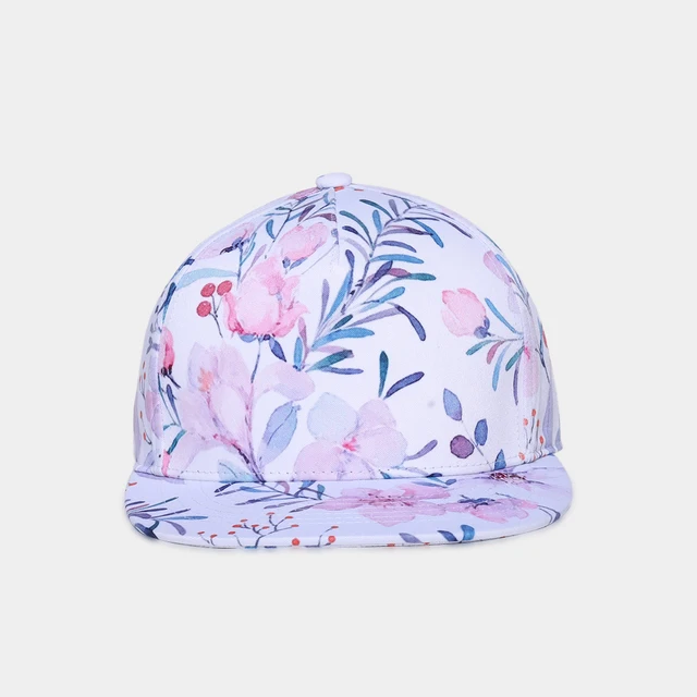 Brand NUZADA 3D Printing Caps Hats Spring Summer Small Fresh Flowers Women Baseball Cap Bone Cotton Adjustable  Snapback