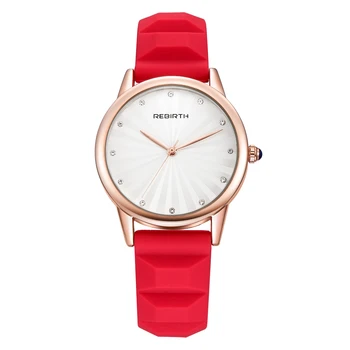 

REBIRTH Women Watches Brand Luxury Fashion Quartz Ladies Watch Lover Clock Rose Gold Dress Casual Clock Girl relogio feminino