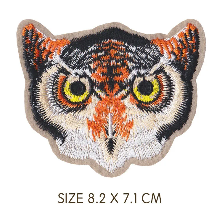 Хэллоуин комбинация Тыква Ведьма сова вышитые патч аппликация Милая эмблема на ткани одежды DIY одежда аксессуары значки - Цвет: Big Owl