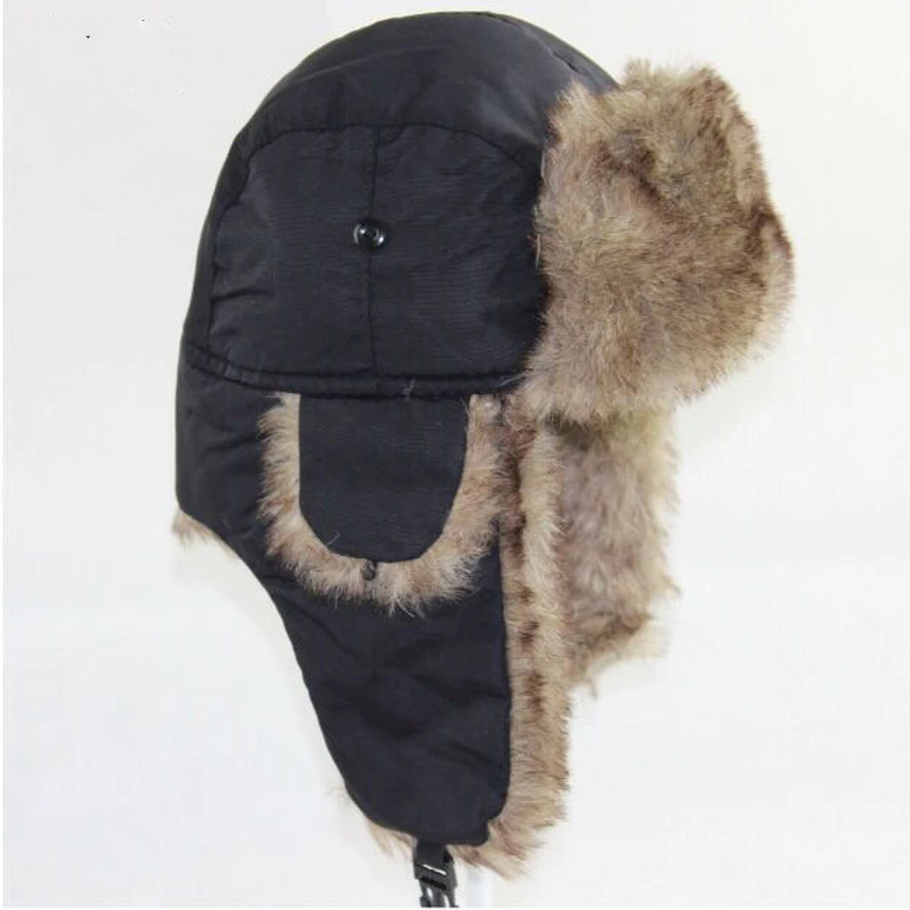 Airman Snow Hat Trapper Bomber Warm Russian Trooper EAR FLAPS Winter Ski Hat Men Women Cap New Bomber Hats