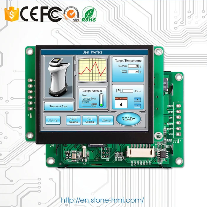 4,3 дюймов 480x272 ЖК-экран панель с программным обеспечением и UART порт и контроллер 100 шт